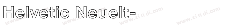 Helvetic Neuelt字体转换